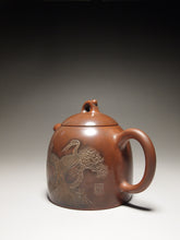 Load image into Gallery viewer, Nixing Teapot with Carving of Crane by Li Changquan 坭兴黎昌权刻绘仙鹤秦权 270ml