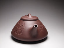 Load image into Gallery viewer, Dicaoqing Ziye Shipiao Yixing Teapot with Carvings 底槽青子冶石瓢带刻绘 270ml