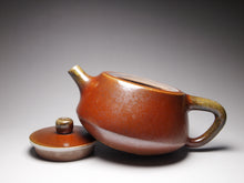 Load image into Gallery viewer, Wood Fired Pinggai Shipiao Nixing Teapot by Li Wenxin 柴烧坭兴石瓢 280ml