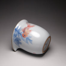 Load image into Gallery viewer, 280ml Hand Painted Goldfish Ruyao Fair Cup 汝窑单鱼公道杯
