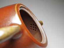 Load image into Gallery viewer, Wood Fired Pinggai Shipiao Nixing Teapot by Li Wenxin 柴烧坭兴石瓢 280ml