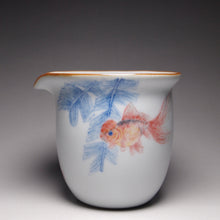 Load image into Gallery viewer, 280ml Hand Painted Goldfish Ruyao Fair Cup 汝窑单鱼公道杯