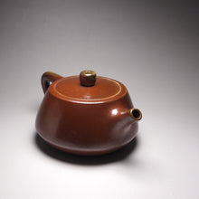 Load image into Gallery viewer, Wood Fired Pinggai Shipiao Nixing Teapot by Li Wenxin 柴烧坭兴石瓢 280ml