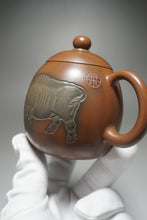 Load image into Gallery viewer, Nixing Teapot Year of the Ox by Ma Wuhong 马武宏生肖浮雕牛牛气冲天 280ml