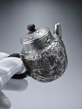 Load image into Gallery viewer, 999 Pure Silver Handmade Wabi-sabi Teapot 刹寂风银壶 165ml