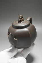 Load image into Gallery viewer, 300ml Tall Hexagon Pixiu Nixing Teapot by Huang Fu Sheng 黄富盛貔貅坭兴壶
