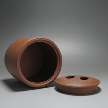 Load image into Gallery viewer, 5 Colour Clay Cylindrical Yixing Tea Caddy 五色土牛盖直筒罐 350ml