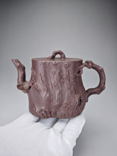 Load image into Gallery viewer, Fully Handmade Dicaoqing Pine Bamboo and Plum Blossom Teapot 全手工底槽清松竹梅树桩 365ml