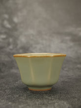 Load image into Gallery viewer, 50ml Jade Series Ruyao Octagon Teacup 汝窑青玉釉八方杯