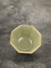Load image into Gallery viewer, 50ml Jade Series Ruyao Octagon Teacup 汝窑青玉釉八方杯