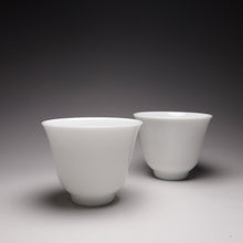 Load image into Gallery viewer, 60ml Flower Goddess Tianbai Jingdezhen Porcelain Teacup 甜白釉中号花神杯