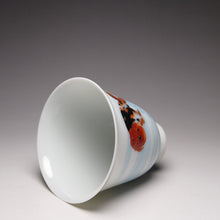 Load image into Gallery viewer, Goldfish Falangcai Porcelain Teacup 珐琅彩江山游金鱼小花神杯 60ml