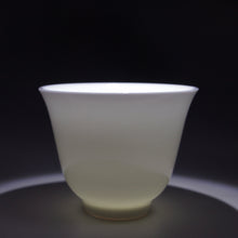 Load image into Gallery viewer, 60ml Flower Goddess Tianbai Jingdezhen Porcelain Teacup 甜白釉中号花神杯