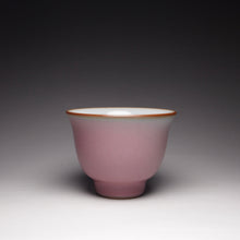 Load image into Gallery viewer, 65ml Tall Taohong Pink Ruyao Teacup 善款汝窑桃红杯
