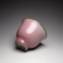 Load image into Gallery viewer, 65ml Tall Taohong Pink Ruyao Teacup 善款汝窑桃红杯