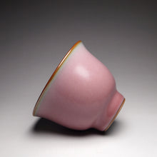 Load image into Gallery viewer, 65ml Tall Taohong Pink Ruyao Teacup 善款汝窑桃红杯