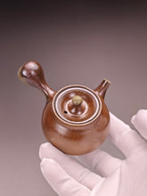 Load image into Gallery viewer, Wood Fired Side Handle Nixing Teapot by Li Wenxin 李文新柴烧坭兴侧把壶 120ml