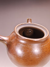 Load image into Gallery viewer, Wood Fired Side Handle Nixing Teapot by Li Wenxin 李文新柴烧坭兴侧把壶 120ml