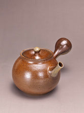Load image into Gallery viewer, Wood Fired Side Handle Nixing Teapot by Li Wenxin 李文新柴烧坭兴侧把壶 120ml