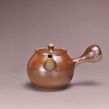Load image into Gallery viewer, Wood Fired Side Handle Nixing Teapot by Li Wenxin 李文新柴烧坭兴侧把壶 120ml