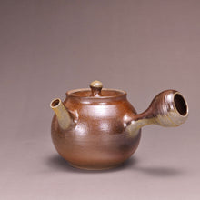 Load image into Gallery viewer, Wood Fired Side Handle Nixing Teapot by Li Wenxin 李文新柴烧坭兴侧把壶 120ml
