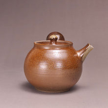 Load image into Gallery viewer, Wood Fired Side Handle Nixing Teapot by Li Wenxin 李文新柴烧坭兴侧把壶 120ml