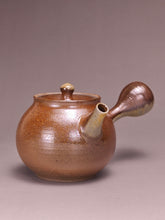 Load image into Gallery viewer, Wood Fired Side Handle Nixing Teapot by Li Wenxin 李文新柴烧坭兴侧把壶 120ml
