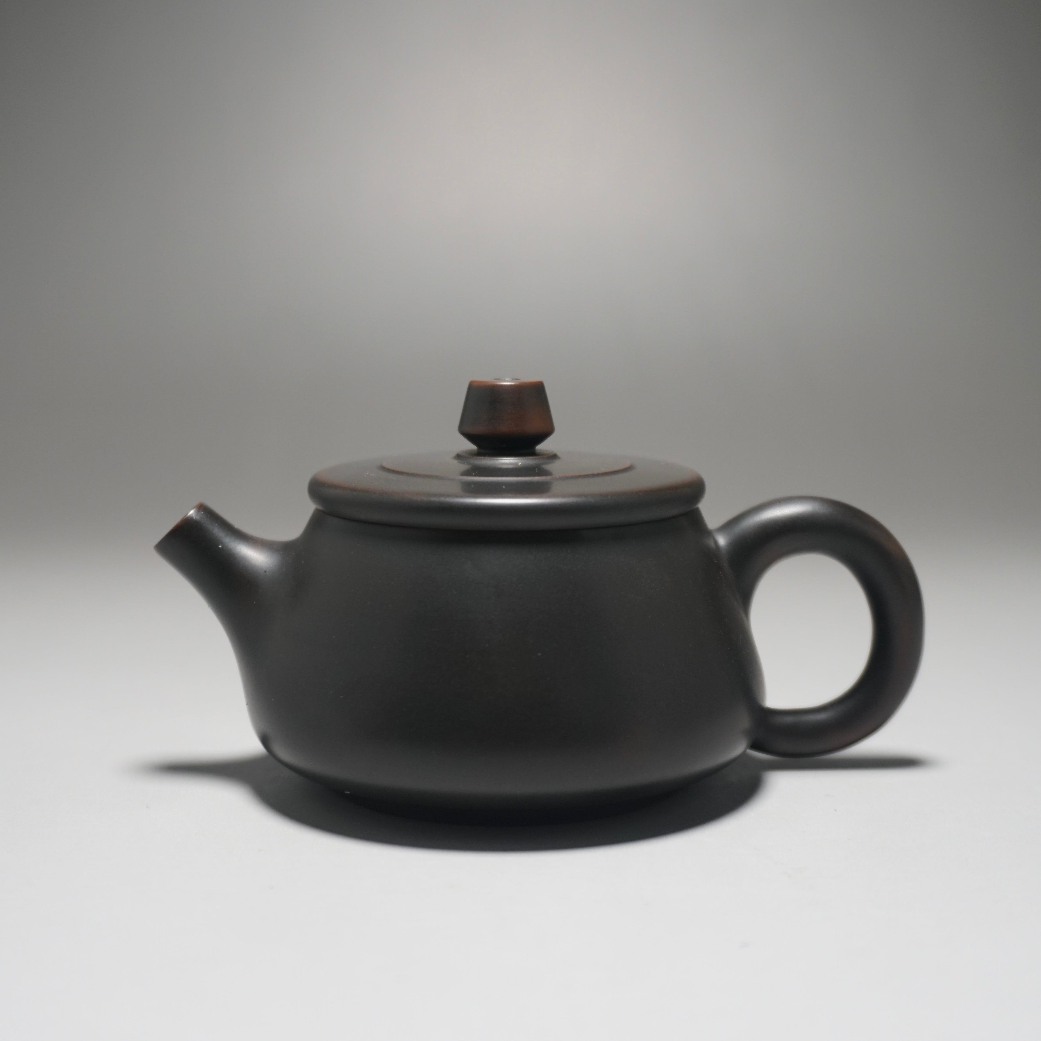 70ml Shipiao Dark Nixing Teapot by Li Wenxin 李文新小石瓢 (深