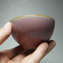 Load image into Gallery viewer, 70ml Taohong Pink Ruyao Teacup 善款桃红品茗杯