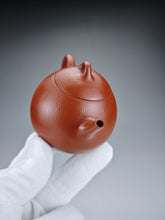 Load image into Gallery viewer, Fully Handmade Zhuni Dragon Egg Teapot by YuBo 余波极品朱泥龙蛋壶 150ml