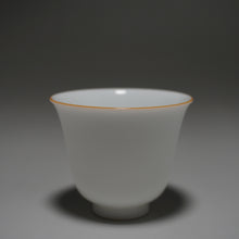 Load image into Gallery viewer, 75ml Flower Goddess Tianbai Jingdezhen Porcelain Teacup 甜白釉花神杯