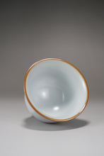 Load image into Gallery viewer, 75ml Flower Goddess Moon White Ruyao Teacup, 月白汝窑花神杯