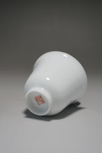 Load image into Gallery viewer, 75ml Flower Goddess Tianbai Jingdezhen Porcelain Teacup 甜白釉花神杯