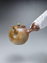 Load image into Gallery viewer, Wood Fired Tall Side Handle Nixing Teapot by Li Wenxin 李文新柴烧坭兴高侧把壶 115ml