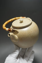 Load image into Gallery viewer, Wood Fired Baiyuduan Yixing Clay Kettle Light 白玉段柴烧烧水壶 (浅)820ml