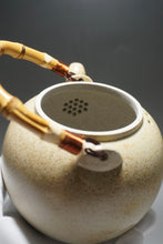 Load image into Gallery viewer, Wood Fired Baiyuduan Yixing Clay Kettle Light 白玉段柴烧烧水壶 (浅)820ml