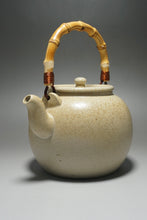 Load image into Gallery viewer, Wood Fired Baiyuduan Yixing Clay Kettle Light 白玉段柴烧烧水壶 (浅)820ml