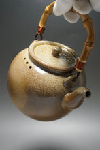 Load image into Gallery viewer, Wood Fired Baiyuduan Yixing Clay Kettle Dark 白玉段柴烧烧水壶 (深) 820ml