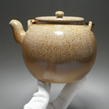 Load image into Gallery viewer, Wood Fired Baiyuduan Yixing Clay Kettle Dark 白玉段柴烧烧水壶 (深) 820ml