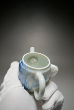 Load image into Gallery viewer, Qinghua Koi Jingdezhen Fine Porcelain Teapot by Master KuangShi 青花匡石手绘高士壶-锦鲤 85ml