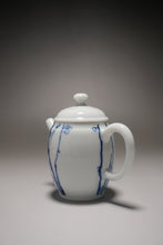 Load image into Gallery viewer, Qinghua Plum Blossoms Jingdezhen Fine Porcelain Teapot by Master KuangShi 青花匡石手绘高士壶-梅花 85ml