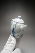 Load image into Gallery viewer, Qinghua Plum Blossoms Jingdezhen Fine Porcelain Teapot by Master KuangShi 青花匡石手绘高士壶-梅花 85ml