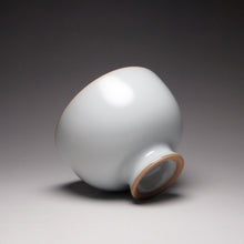 Load image into Gallery viewer, 85ml Moon White Ruyao Goblet Teacup 月白高脚杯