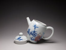 Load image into Gallery viewer, Qinghua Youlihong Bamboo Motif Jingdezhen Porcelain Teapot 青花釉里红高仕壶 85ml