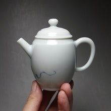 Load image into Gallery viewer, Qinghua Youlihong Gourd Motif Jingdezhen Porcelain Teapot 青花釉里红高仕壶(葫芦) 85ml