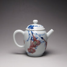 Load image into Gallery viewer, Qinghua Youlihong Gourd Motif Jingdezhen Porcelain Teapot 青花釉里红高仕壶(葫芦) 85ml