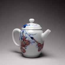 Load image into Gallery viewer, Qinghua Youlihong Gourd Motif Jingdezhen Porcelain Teapot 青花釉里红高仕壶(葫芦) 85ml