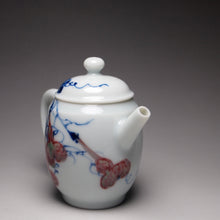 Load image into Gallery viewer, Qinghua Youlihong Gourd Motif Jingdezhen Porcelain Teapot 青花釉里红高仕壶(葫芦) 85ml