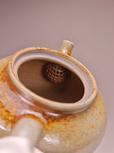 Load image into Gallery viewer, Wood Fired Wide Spout Nixing Teapot with Pale Ash Glaze by Li Wenxin 李文新柴烧坭兴壶 125ml