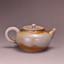 Load image into Gallery viewer, Wood Fired Wide Spout Nixing Teapot with Pale Ash Glaze by Li Wenxin 李文新柴烧坭兴壶 125ml